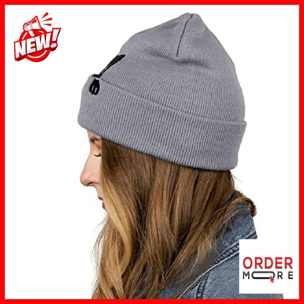 Cat Ear Beanie Winter Hat for Women Men Unisex Cute Gift - Picture 4 of 8